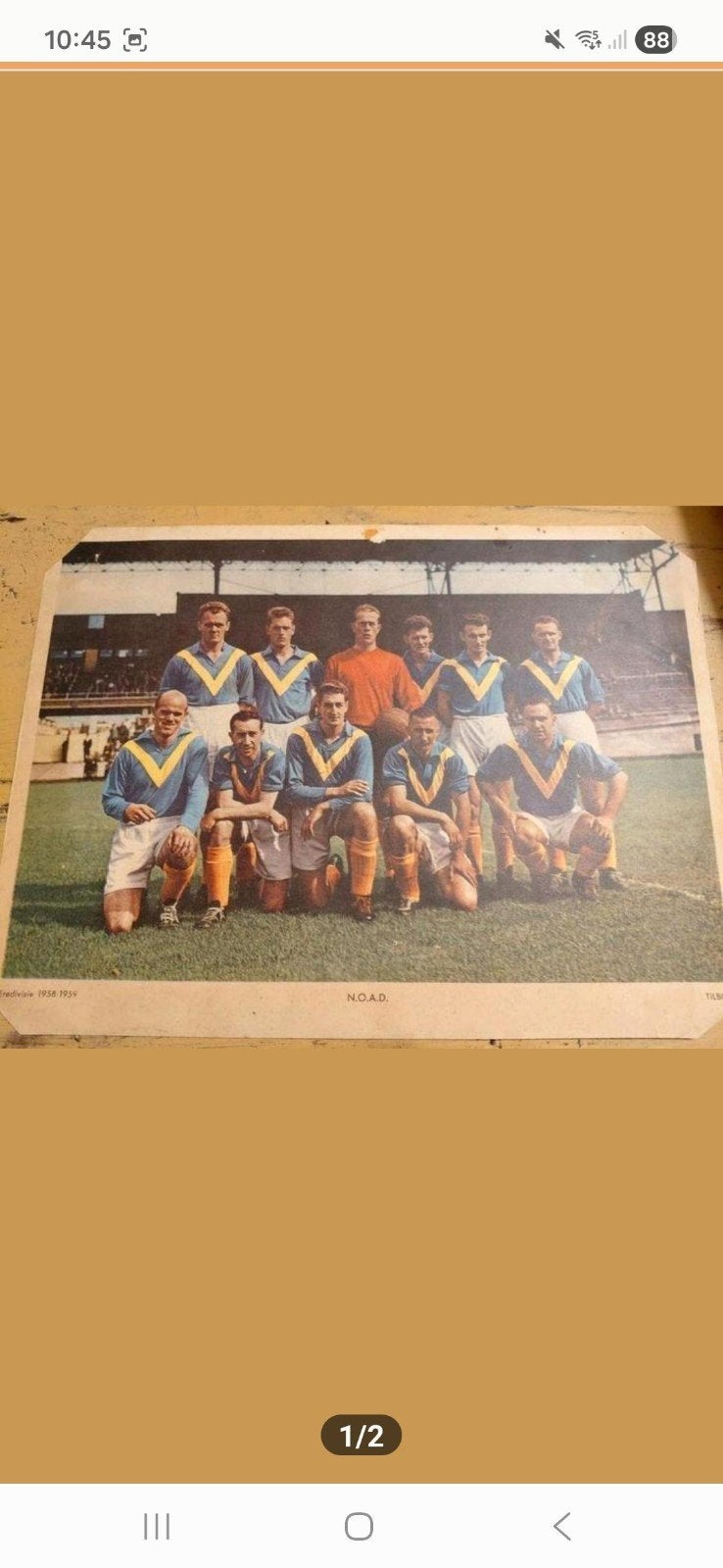 N.O.A.D. Voetbalelftal  - Zeldzame Foto, Verzamelen, Sportartikelen en Voetbal, Ophalen of Verzenden