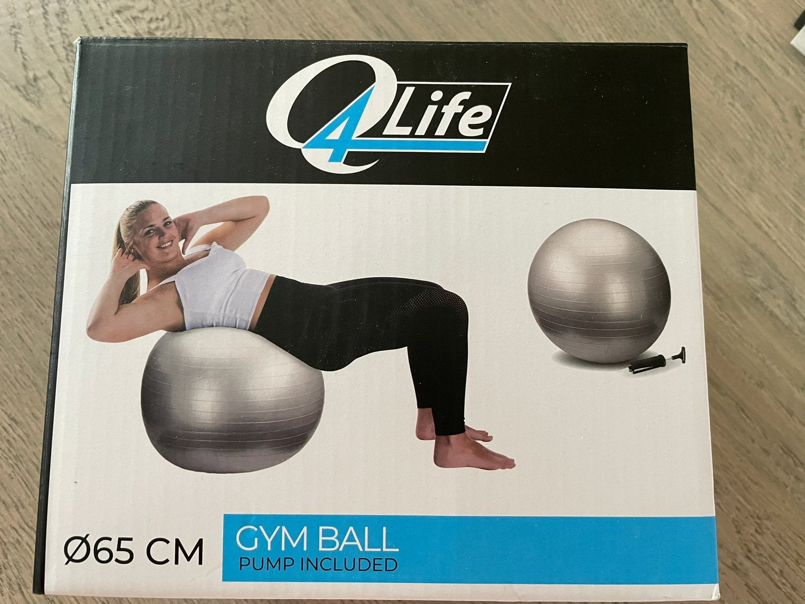 GYM BALL  Q4LIFE doorsnede 65cm, Ophalen of Verzenden, Nieuw, Kunststof, Overige typen