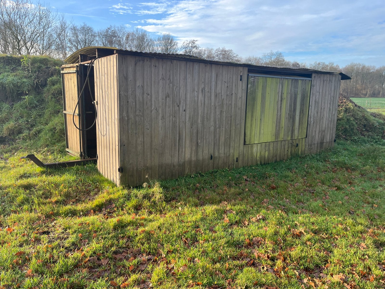 Mobiele (schaap)stal, Stalling