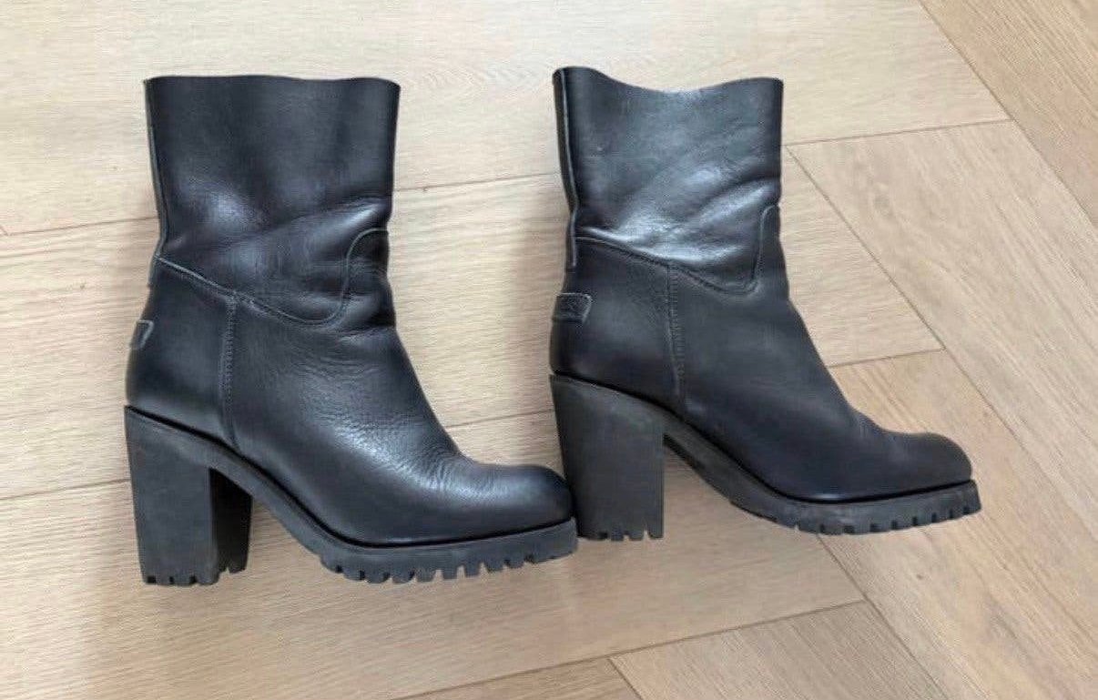 Shabbies enkel laarzen zwart maat 40, Shabbies Amsterdam, Zwart, Lage of Enkellaarzen, Ophalen of Verzenden