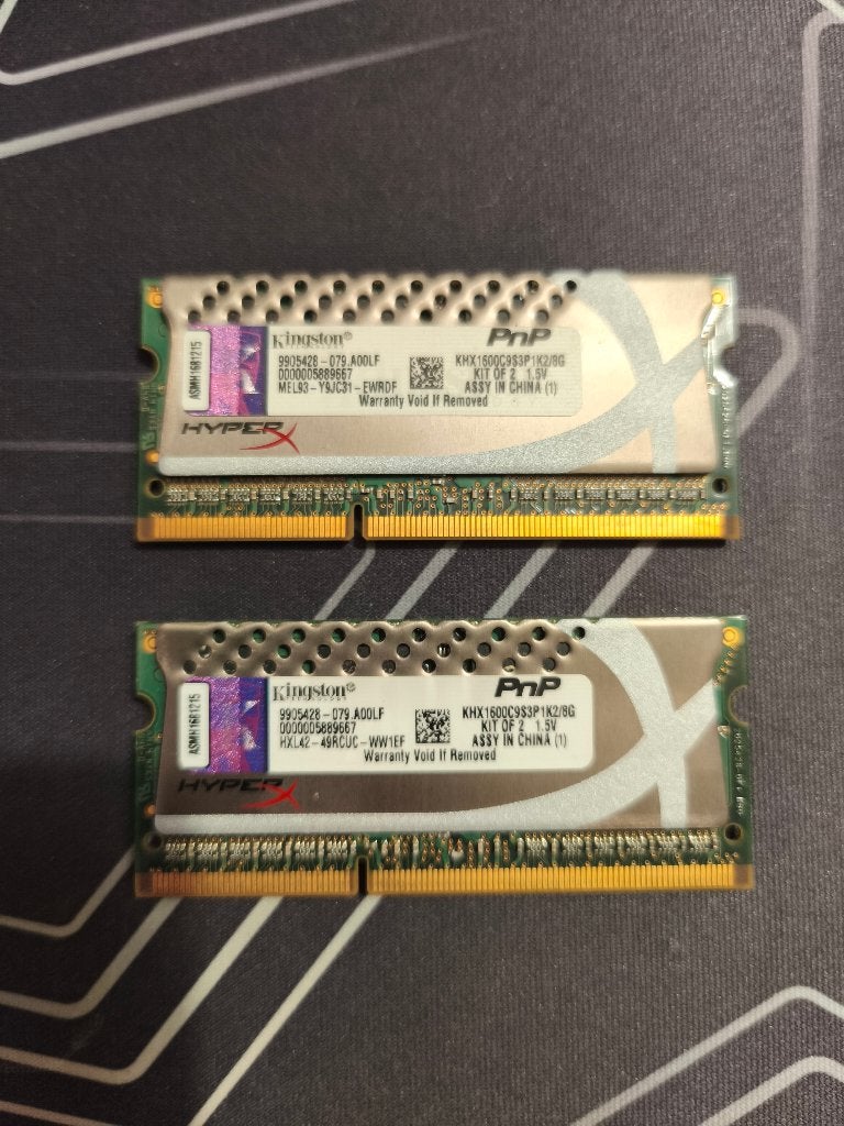 2x 4GB SODIMM DDR3 RAM, Gebruikt, DDR3, Ophalen of Verzenden, Laptop