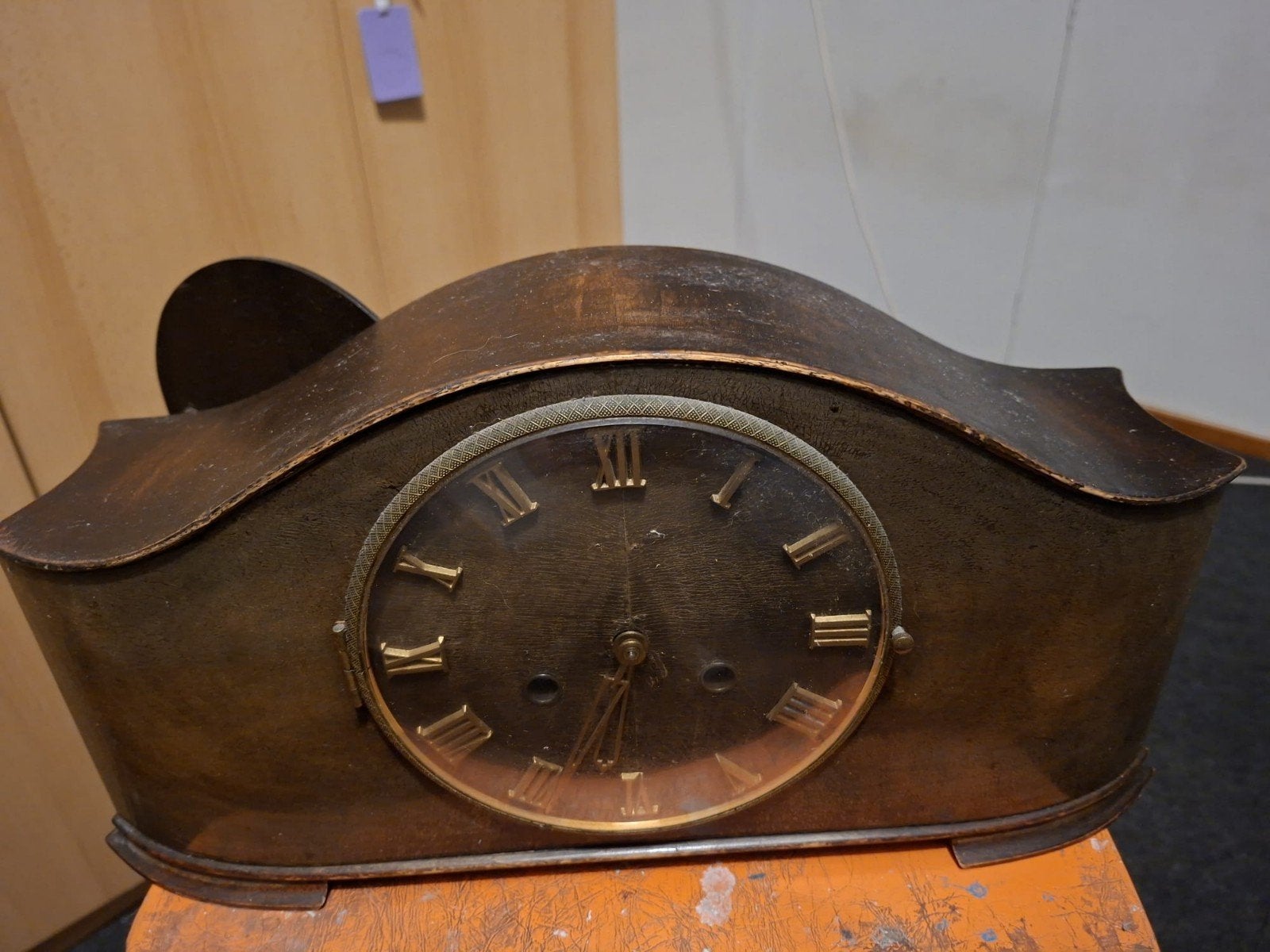 Vintage Kienzle Schouwklok / Pendule - werkend, Antiek en Kunst, Antiek | Klokken, Ophalen of Verzenden