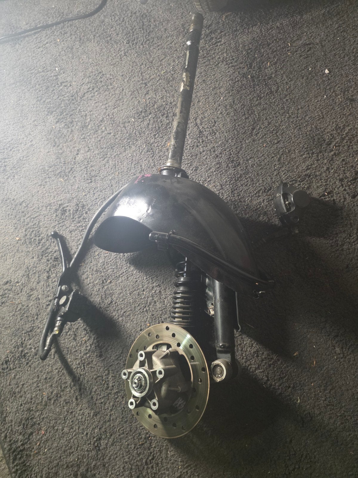 piaggio zip sp mono voorvork  + remschijfadapter, Fietsen en Brommers, Ophalen of Verzenden, Zo goed als nieuw, Overige typen