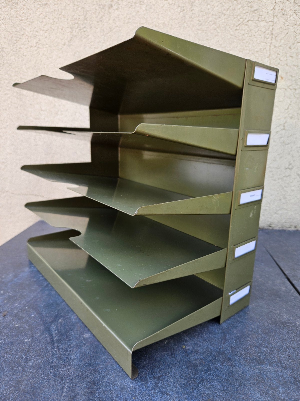 vintage A4 bureau archief postvak ordner, Ophalen of Verzenden, Gebruikt