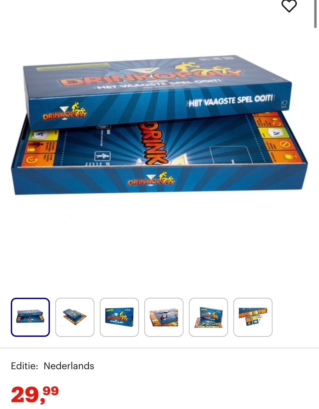 Drinkopoly - Het Vaagste Spel Ooit! - Compleet en Goede Staa, Drie of vier spelers, Ophalen of Verzenden, Gebruikt