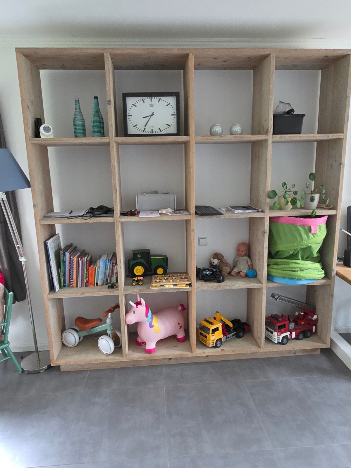 Grote houten vakkenkast - robuust en veelzijdig, Ophalen, Met plank(en), 200 cm of meer, 200 cm of meer