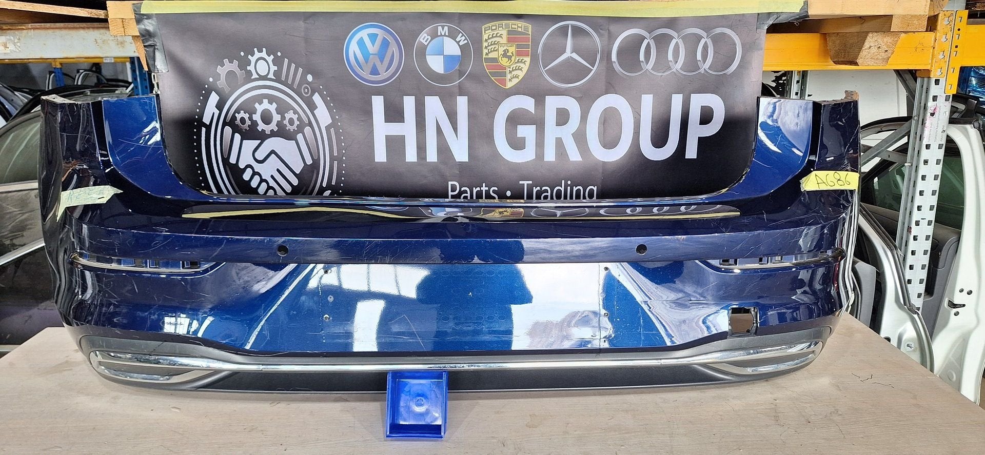 VOLKSWAGEN GOLF VIII 8 ACHTERBUMPER BUMPER 5H6807421C, Gebruikt, -, -, Ophalen of Verzenden