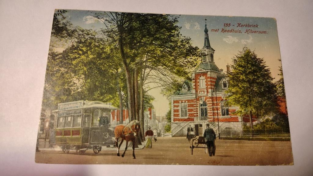 Hilversum Kerkbrink met Raadhuis., Ophalen of Verzenden