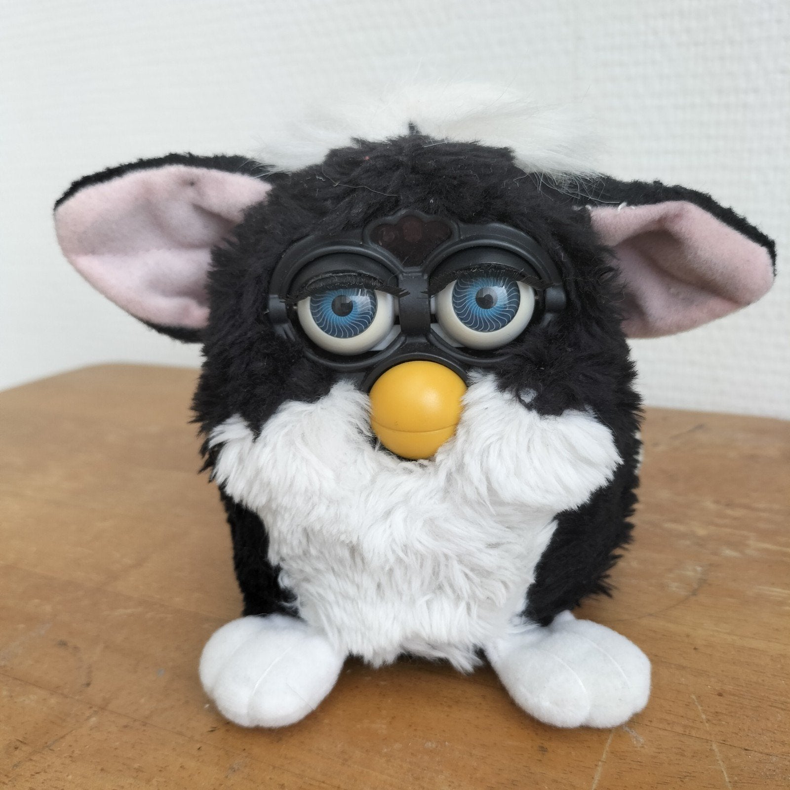 Vintage Furby 1998 Zwart Wit - Tiger Electronics, Ophalen of Verzenden, Zo goed als nieuw, Overige typen