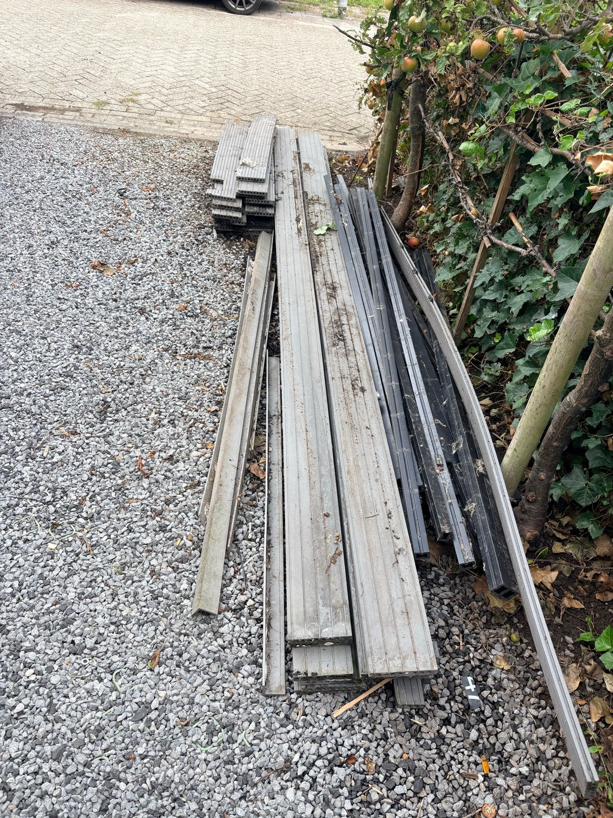 Gebruikte composiet vlonderplanken, Tuin en Terras, Terrasdelen en Vlonders, Ophalen of Verzenden, Gebruikt, Composiet