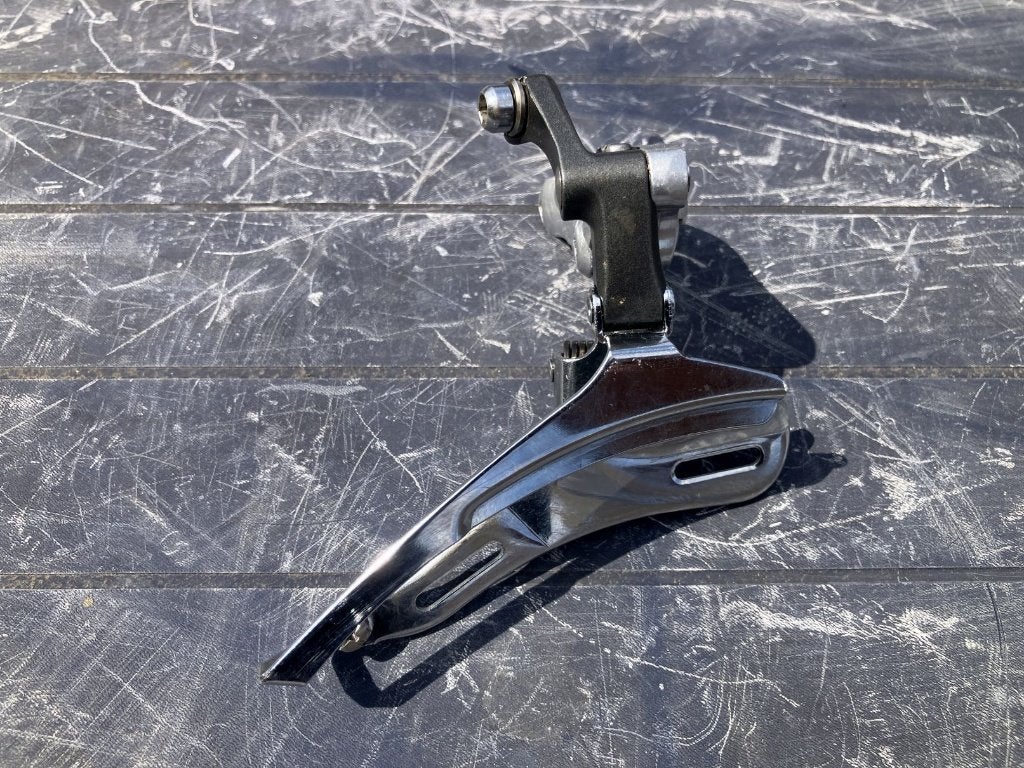 Shimano Exage LT FD-M320 voorderailleur, Gebruikt, Staal, Ophalen of Verzenden, Derailleur of Ketting