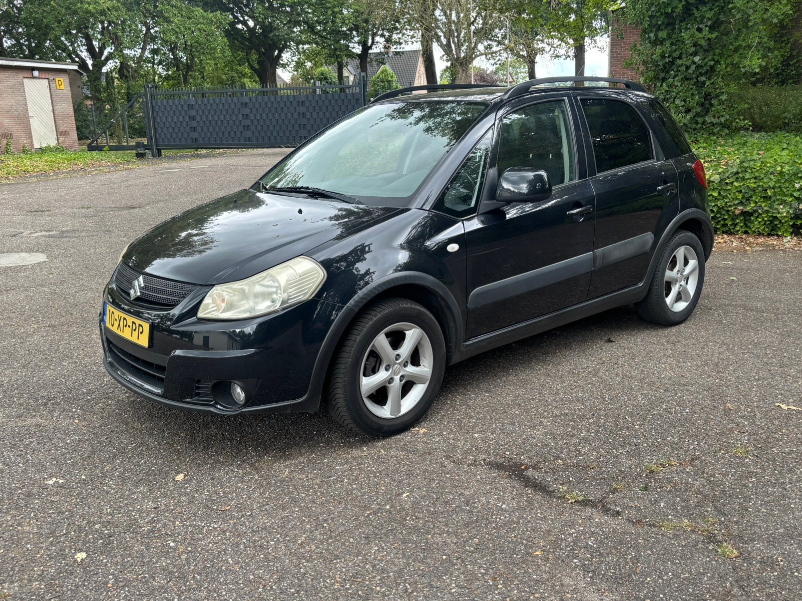 Suzuki SX4 1.6 2007 Zwart, 15 km/l, 4 cilinders, Origineel Nederlands, Handgeschakeld