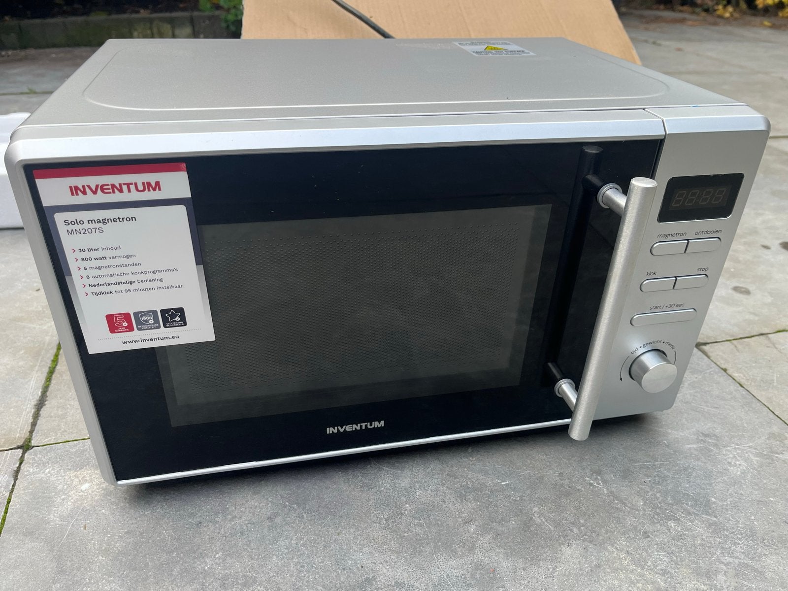 Inventum MN207s Magnetron, nieuw, Witgoed en Apparatuur, Ophalen, Nieuw, Magnetron, Draaiplateau