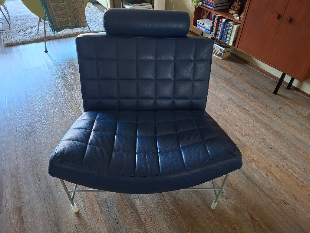 Leolux voltare fauteuil, Ophalen, Zo goed als nieuw, 75 tot 100 cm, Leer