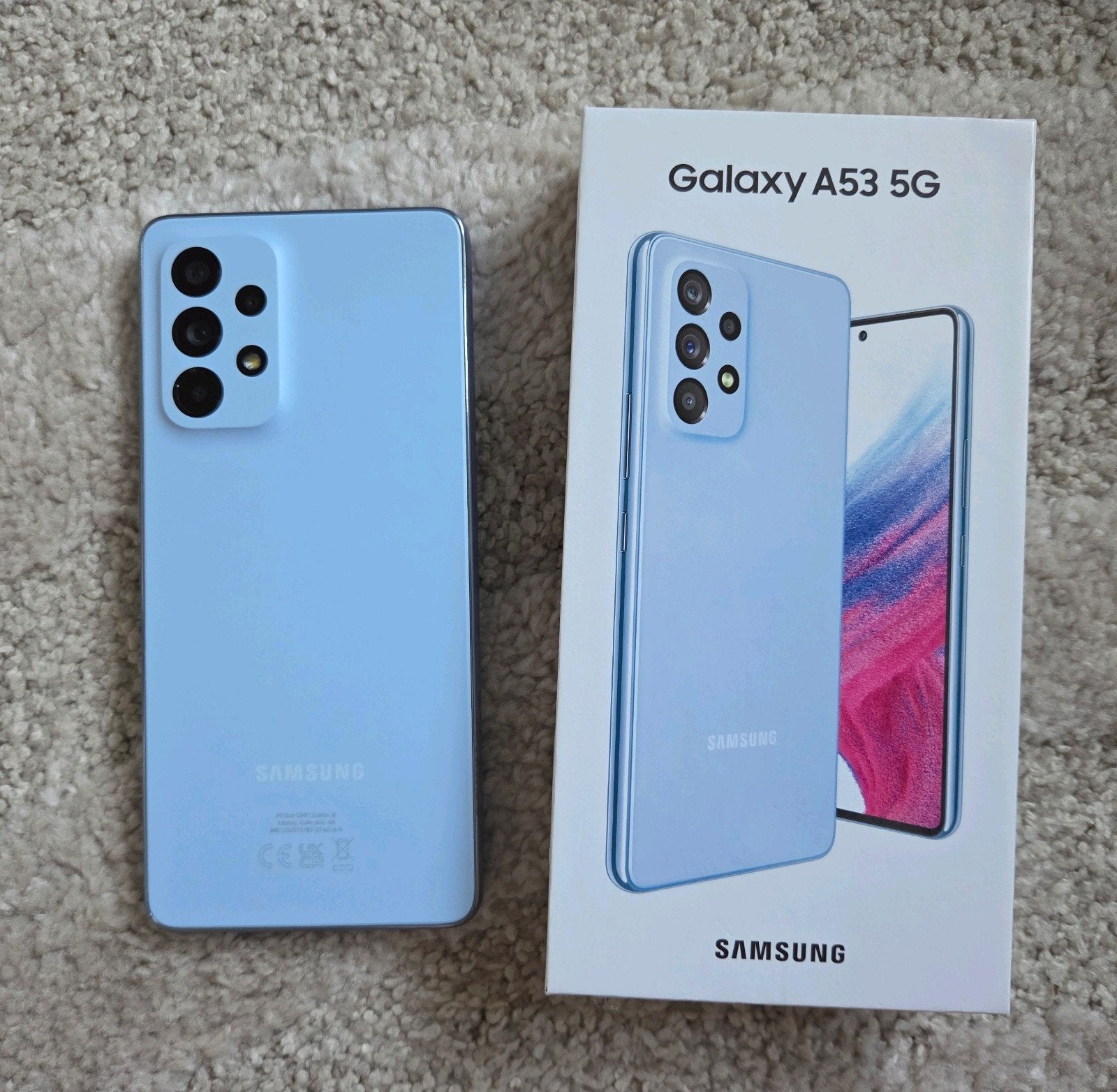 Samsung Galaxy A53 Awesome Blue 256GB, Gebruikt, Blauw, Touchscreen, Ophalen of Verzenden