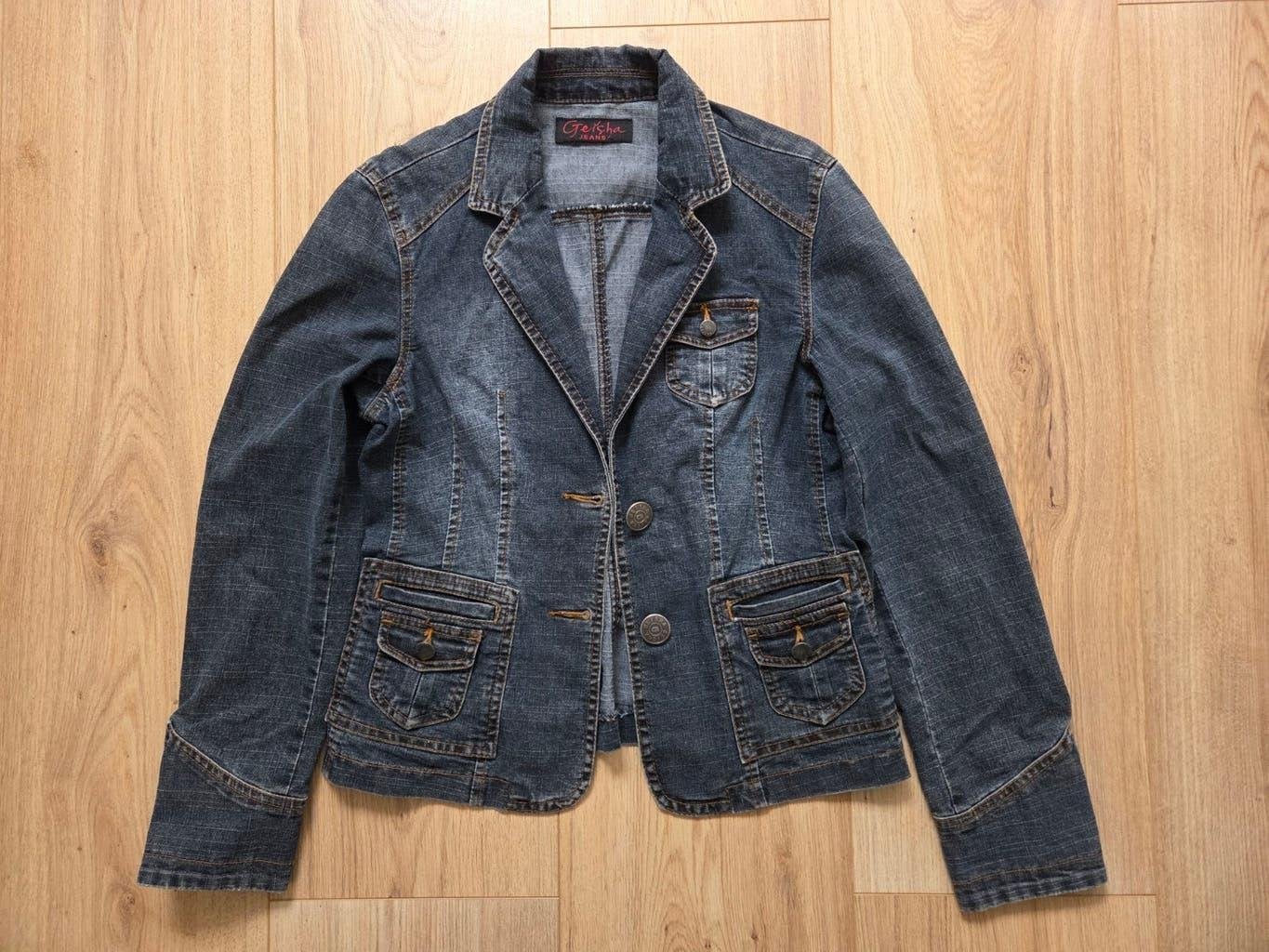 Geisha Jeans spijkerjasje maat S, Geisha Jeans, Blauw, Ophalen of Verzenden, Maat 36 (S)