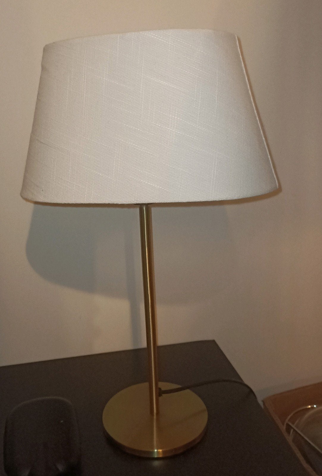 tafellamp goud met lampen kap, Goud, Ophalen