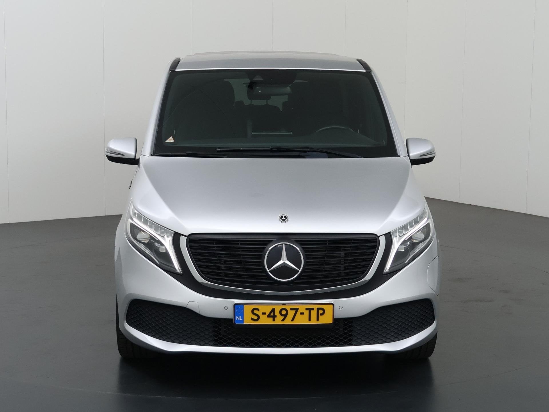 Mercedes-Benz EQV 300 L2 90 kWh | 7-ZITS | PRIJS EX. BTW | E, Auto's, Adaptive Cruise Control, Stof, Gebruikt, Zwart