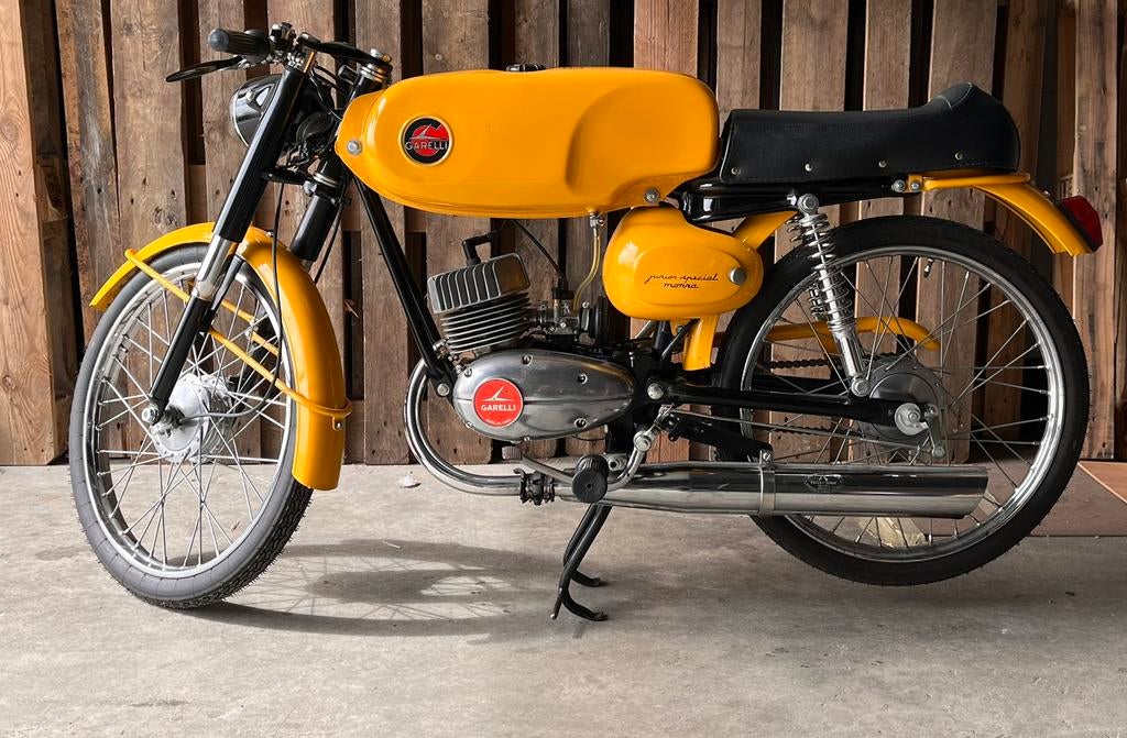 Prachtige Garelli junior special monza uit 1973, Fietsen en Brommers, Ophalen, Overige merken, 4 versnellingen, 50 cc