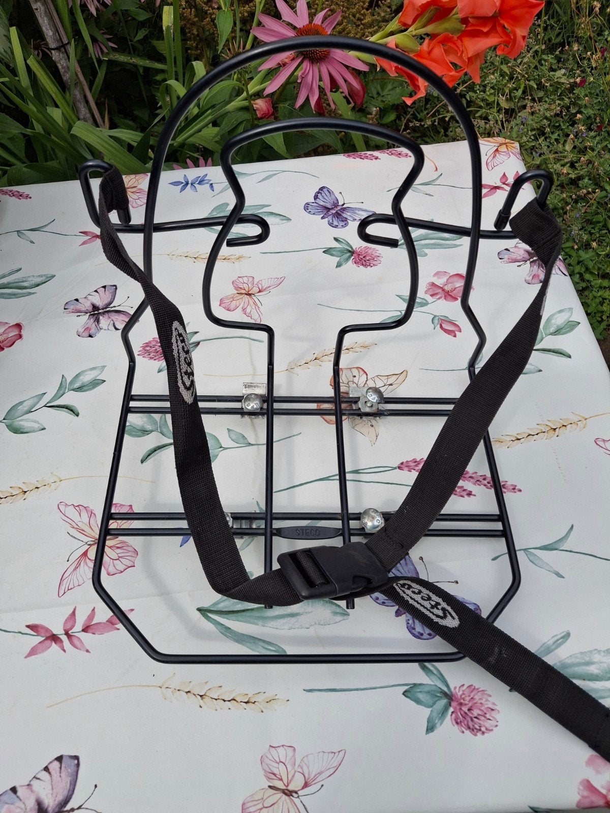 Steco bagagedrager/ rugtasdrager fiets, Fietsen en Brommers, Fietsaccessoires | Fietsmanden, Gebruikt, Ophalen of Verzenden