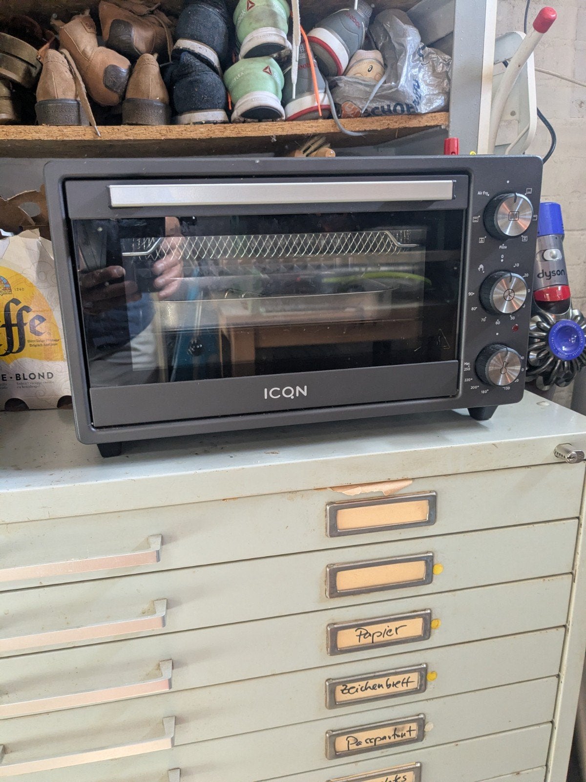 ICQN zgan compacte  krachtige circulatieoven, Witgoed en Apparatuur, Ophalen, Zo goed als nieuw, Minder dan 45 cm, Minder dan 45 cm