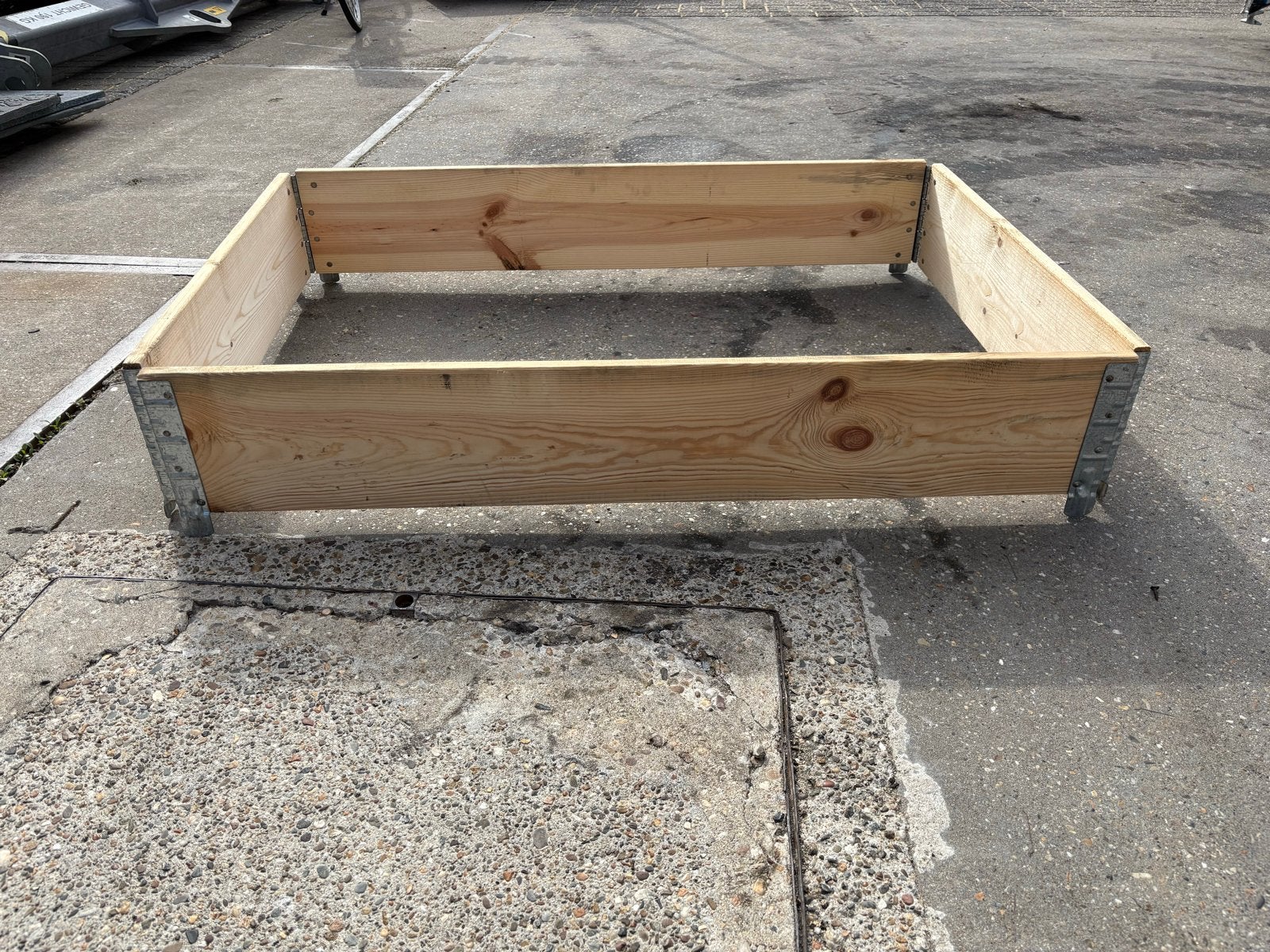 Houten plantenbak of border voor tuin moestuinbakken, Ophalen, Gebruikt, 100 tot 200 cm, Border