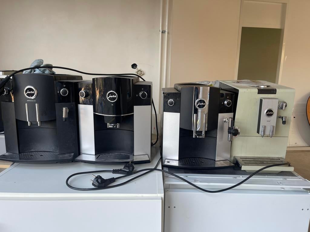 Vier jura koffiemachines hobbyprojecten, Ophalen of Verzenden, Gebruikt, Koffiemachine