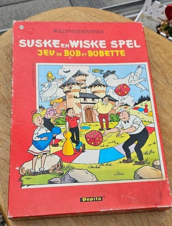 Suske en Wiske Spel - Vintage Bordspel Papita, Een of twee spelers, Ophalen of Verzenden, Gebruikt, Papita