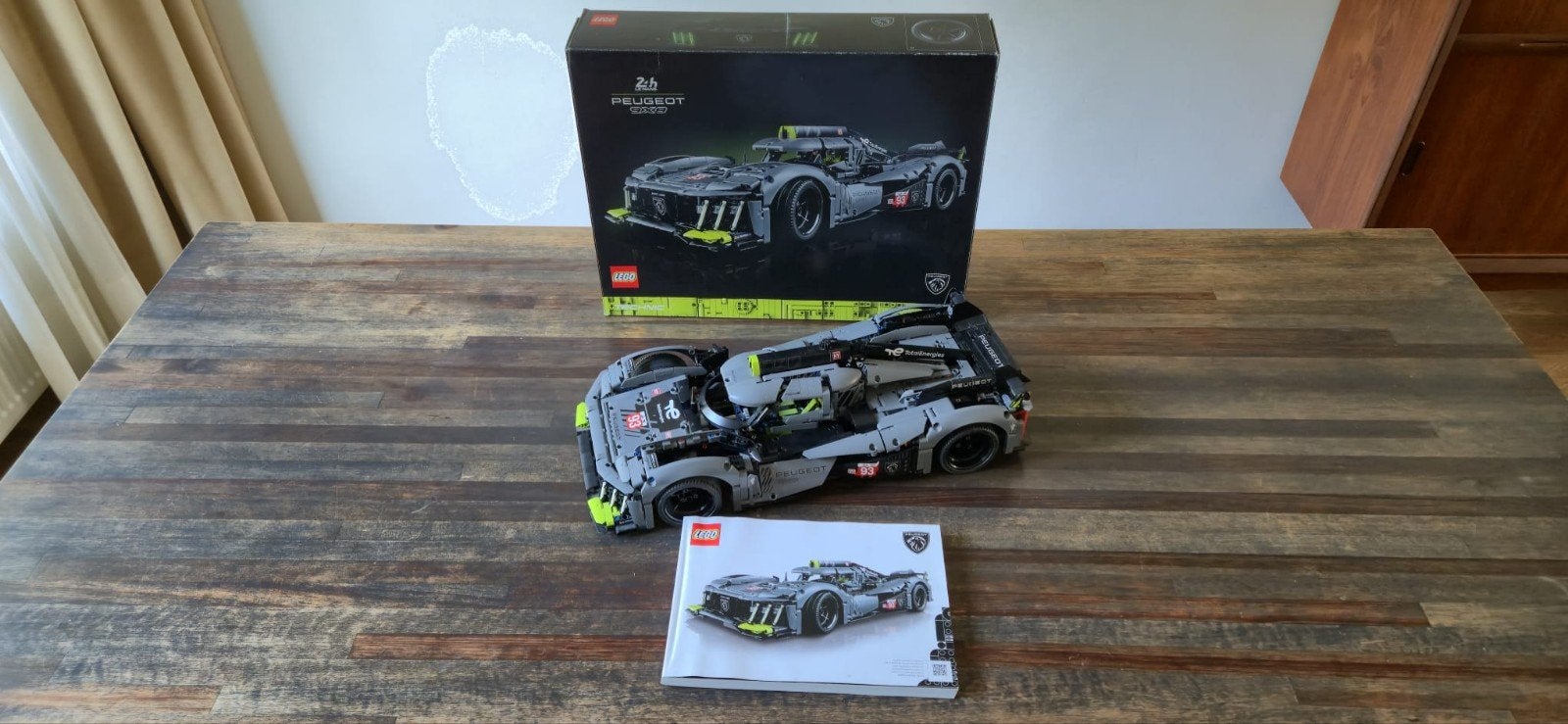 Lego Technic Le Mans Auto (Peugeot 9X8) - Compleet, Ophalen, Inclusief instructies, Lego, Zo goed als nieuw