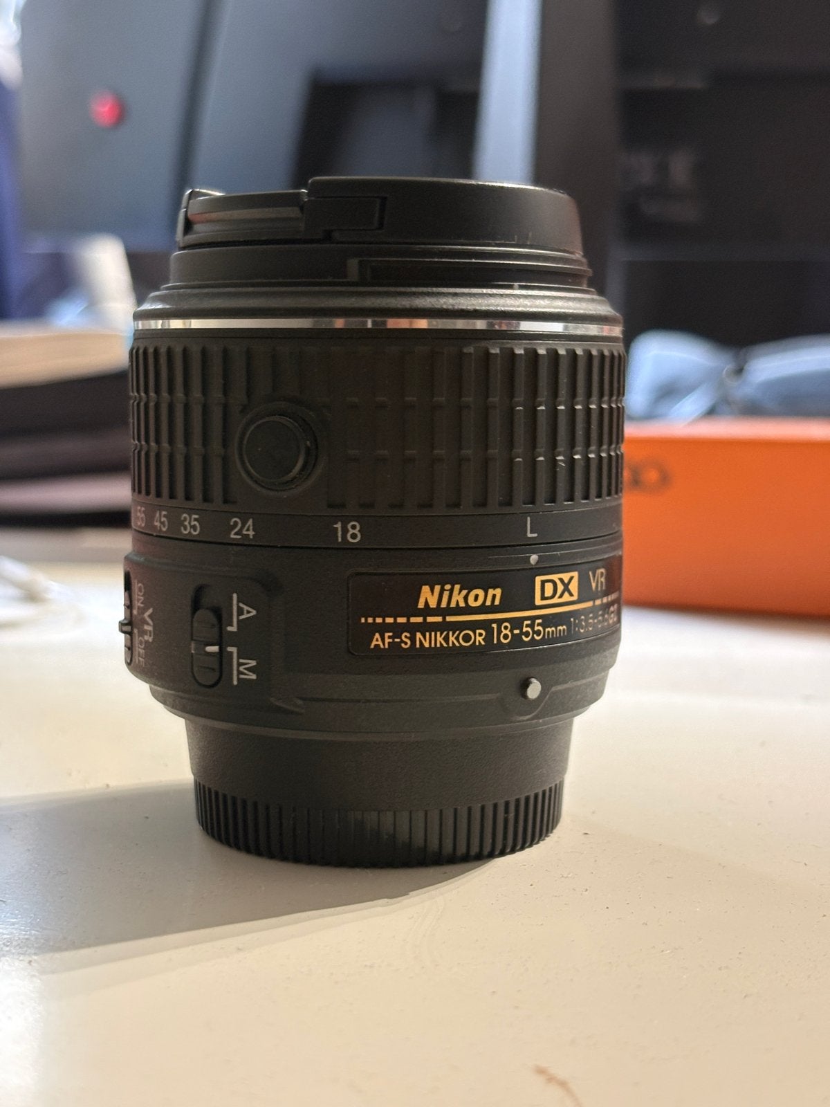 Nikon AF-S DX NIKKOR 18-55mm f/3.5-5.6G VR lens, Audio, Tv en Foto, Ophalen, Gebruikt, Autofocus, Nikon