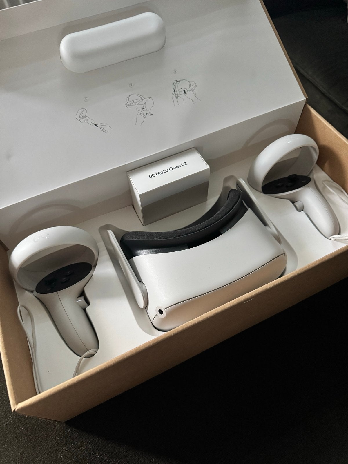 Meta Quest 2 VR-bril 128GB - Zo goed als nieuw, Ophalen of Verzenden, Zo goed als nieuw, VR-bril, Overige platformen