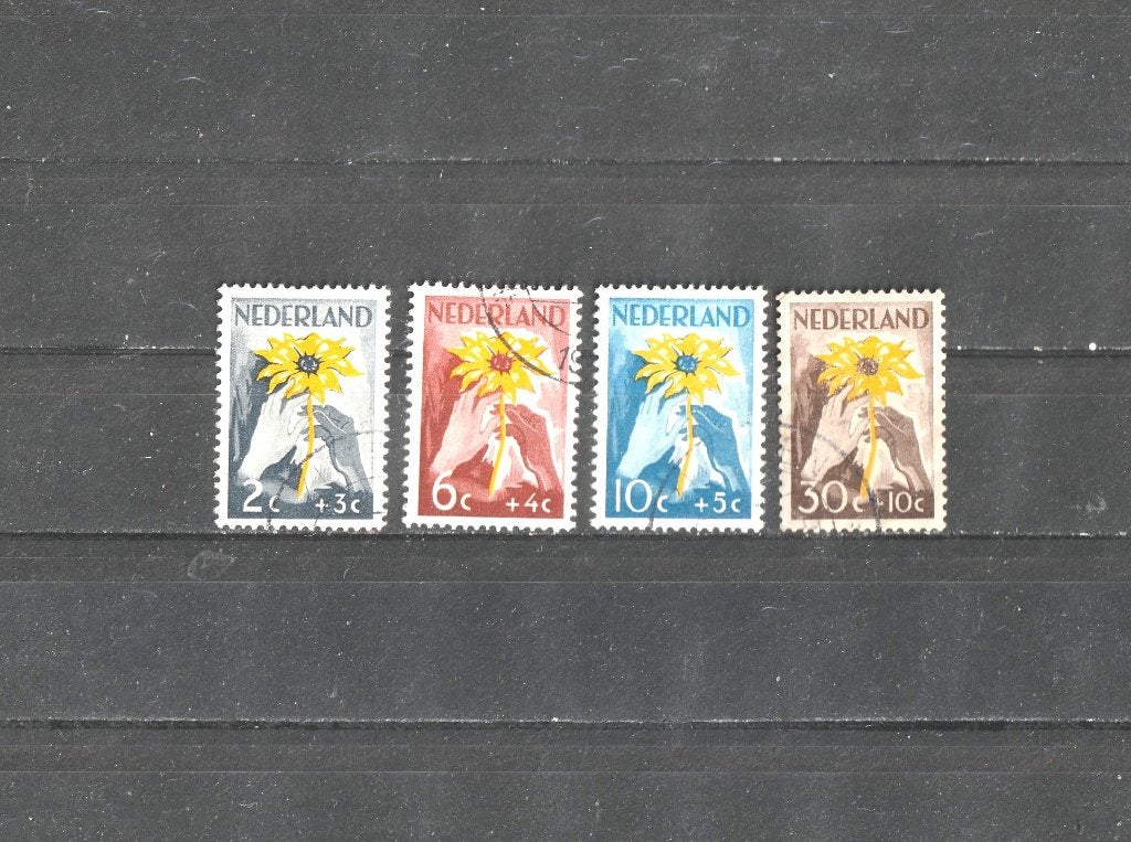 Epenaar --nvph 538-41 NIWIN zegels  1949, Ophalen of Verzenden, Na 1940, Gestempeld