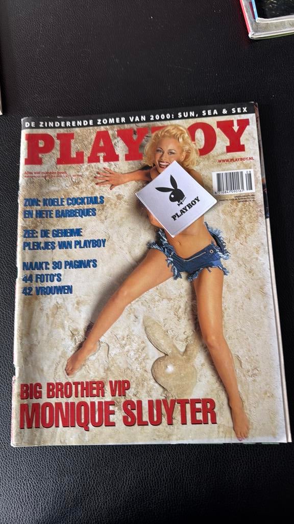 playboy middenposter met monique sluyter 7 euro per stuk, Verzamelen, Verzenden, 1980 tot heden, Tijdschrift