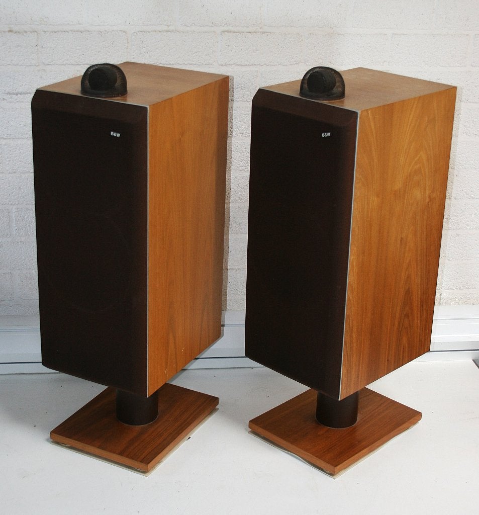 Karakteristieke B&W “70s luidsprekers, bieden vanaf €240, Audio, Tv en Foto, Luidsprekers, Stereo speakers, Gebruikt, 120 tot 150 watt