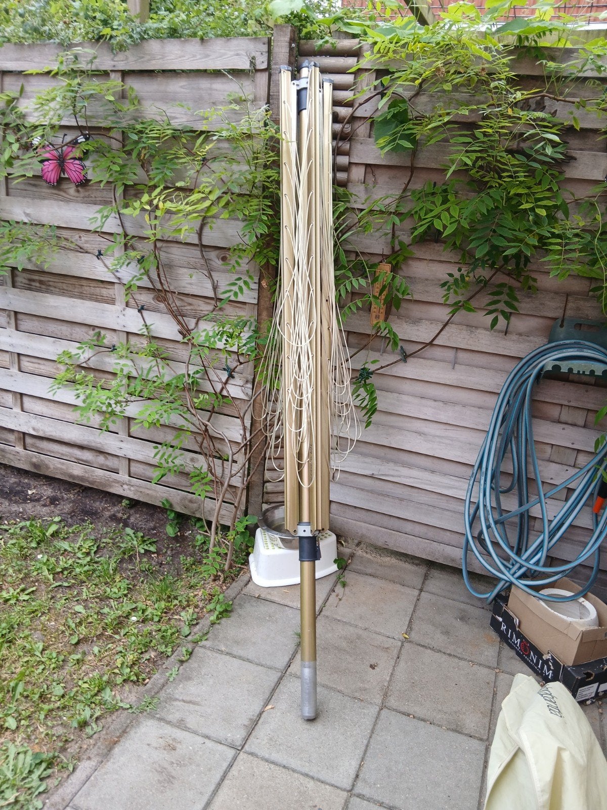 Brabantia lift-o-matic droogmolen goud, Tuin en Terras, Droogmolens en Wasrekken, Ophalen, Zo goed als nieuw, Droogmolen