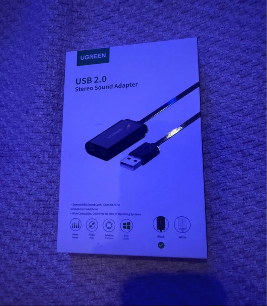 UGREEN usb sound adapter (nieuw), Service@ugreen.com, Overige typen, Nieuw, Ophalen of Verzenden