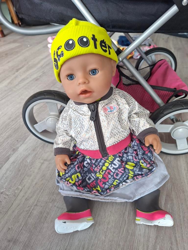Babyborn met kinderwagen, Ophalen, Gebruikt, Babypop