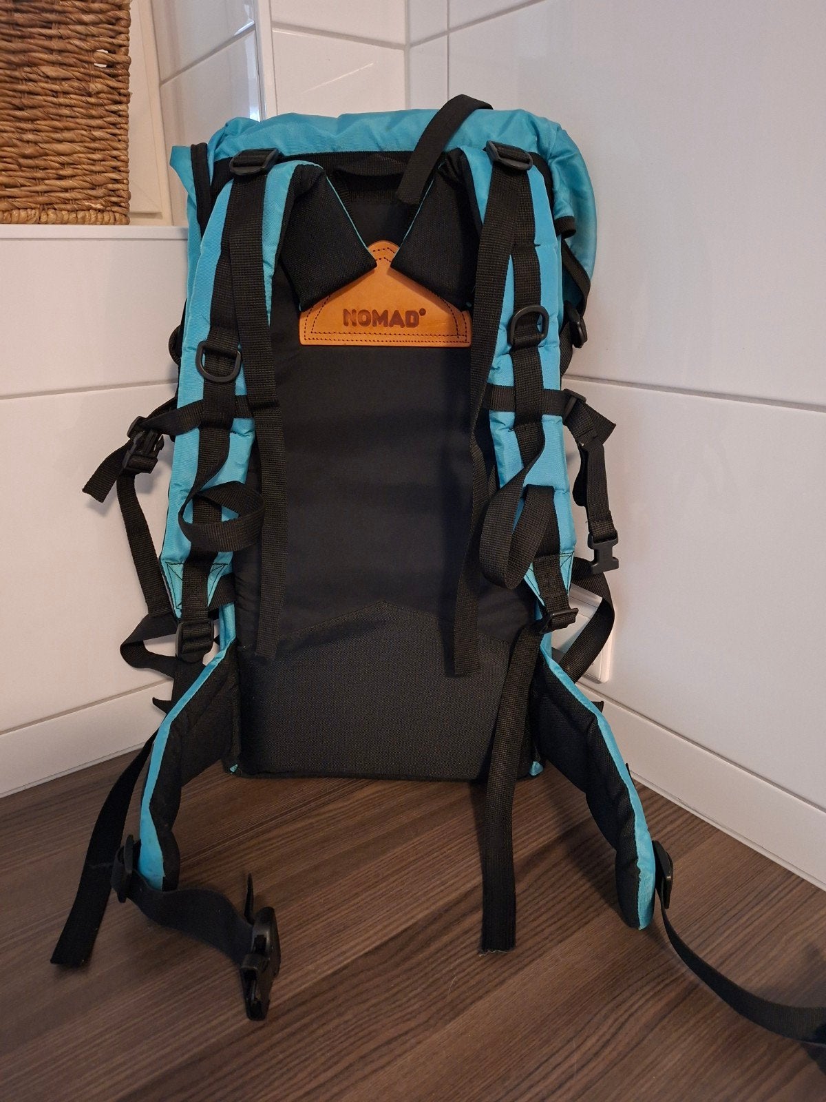 Nomad Wing 50 Backpack - Turquoise/Zwart, Ophalen of Verzenden, Gebruikt, Overige kleuren, Overige typen