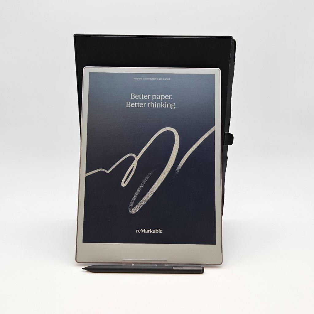 Remarkable Paper Pro + Marker Plus E-Ink Tablet Compleet, Computers en Software, Tekentablets, Zo goed als nieuw