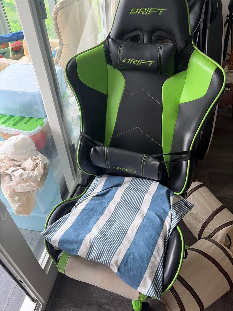 Gaming chair, Ophalen, Gebruikt, Zwart, Gaming bureaustoel