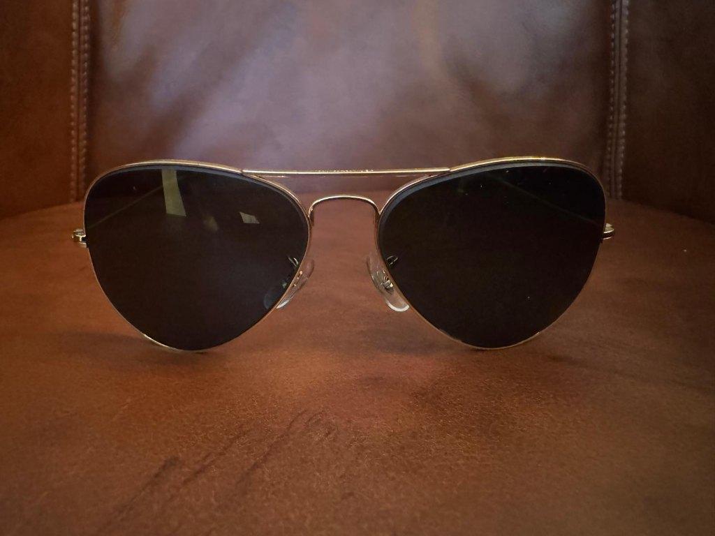Vintage B&L Ray-Ban Aviator 58 zonnebril G20 grijze lens A22, Ray-Ban USA, Gebruikt, Zonnebril, Overige kleuren