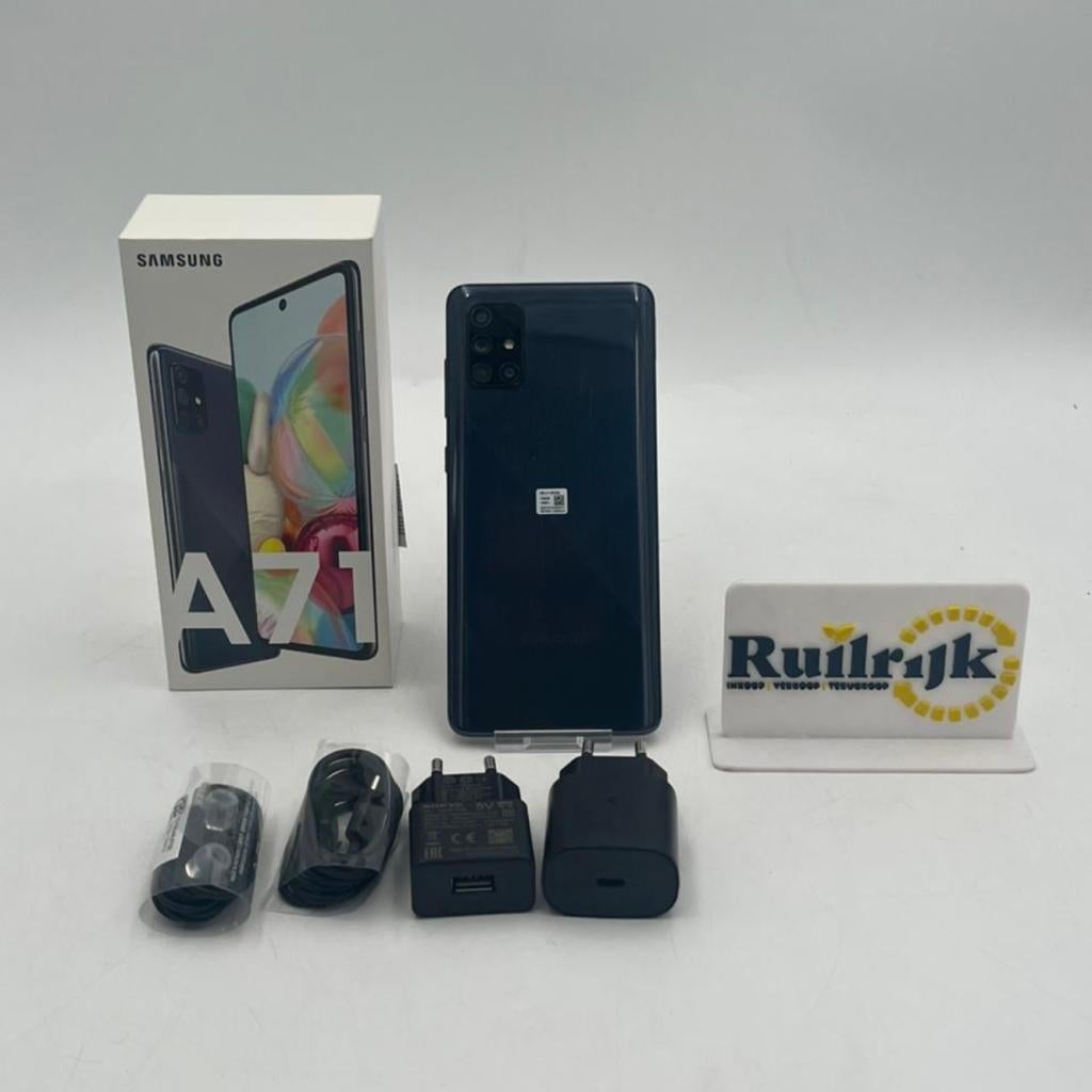 Samsung Galaxy A71 Prism Black 128Gb - Nieuwstaat, Ruilrijk, Zo goed als nieuw, Info@ruilrijk.nl, Neerstraat 60, 6041 KD Roermond