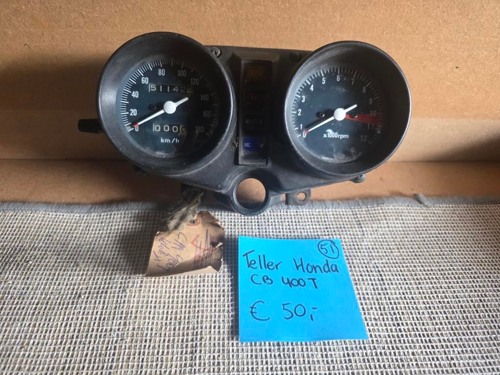 Honda CB 400 T Tellerunit / Snelheidsmeter, Ophalen of Verzenden, Gebruikt