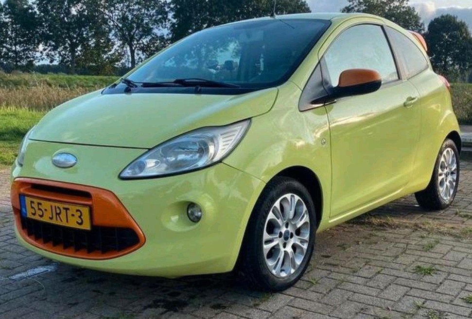 Ford Ka 1.2 titanium 69pk airco el.ramen en spiegels, Auto's, Voorwielaandrijving, Stof, 1242 cc, 4 cilinders