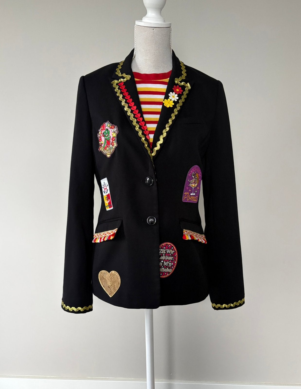 Oeteldonk jasje maat M/38 dames 🐸🩷, Kleding | Dames, Carnaval, Zo goed als nieuw, Kleding, Ophalen