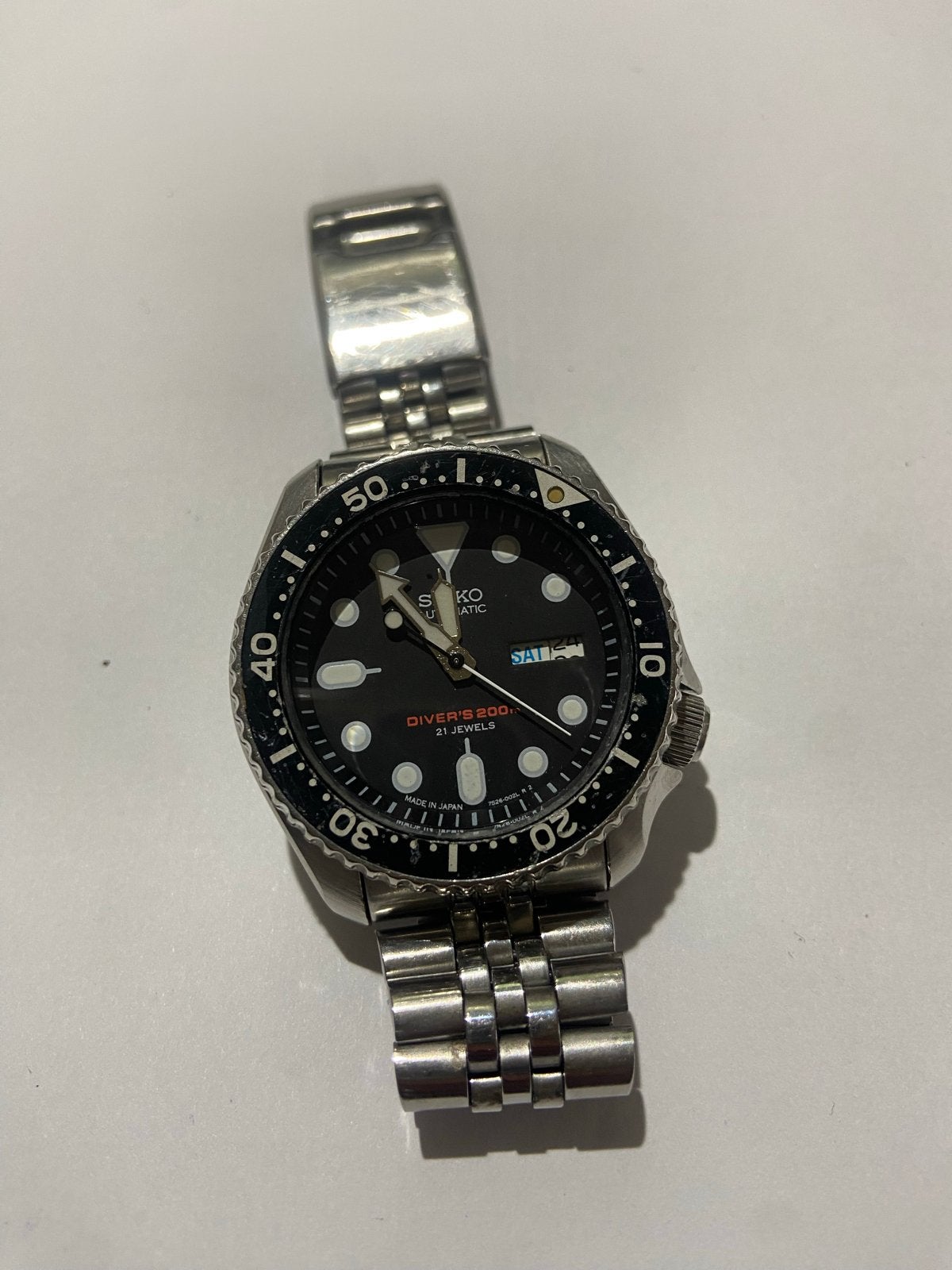 Seiko Automatic Duikhorloge - Diver's 200m, 21 Jewels, Sieraden, Tassen en Uiterlijk, Horloges | Heren, Seiko, Gebruikt, Staal