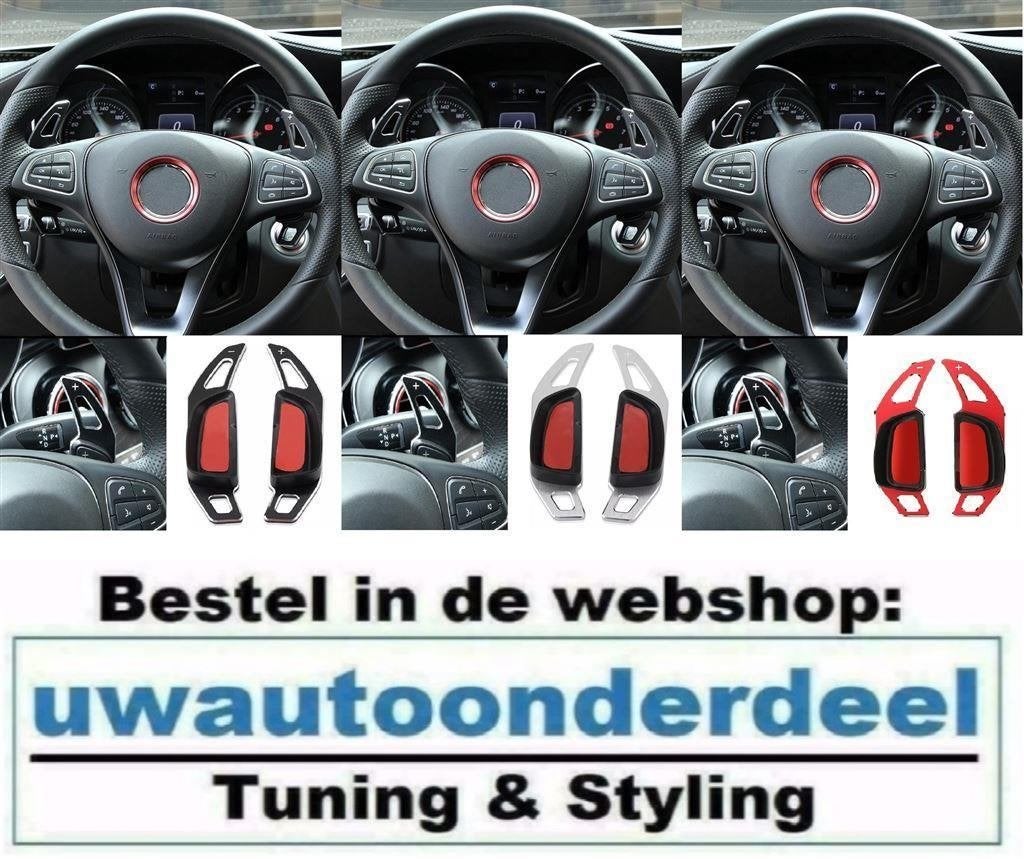 Aluminium Flippers Extention DCT Voor Mercedes A Klasse W176, Verzenden