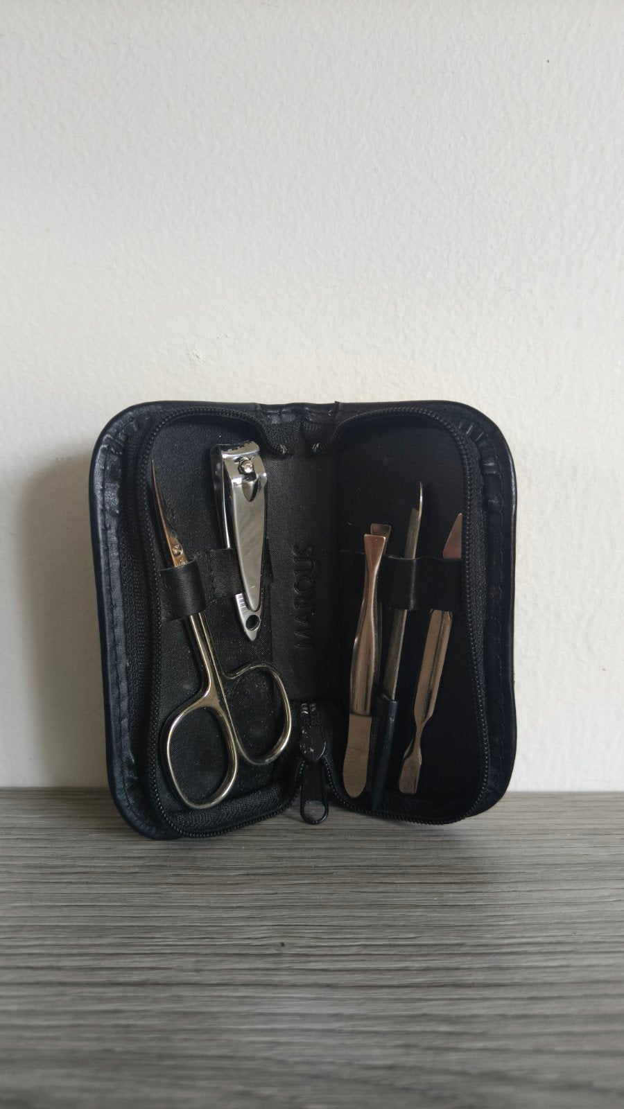 MARQUS Manicureset in etui, Ophalen of Verzenden, Gebruikt, Overige typen