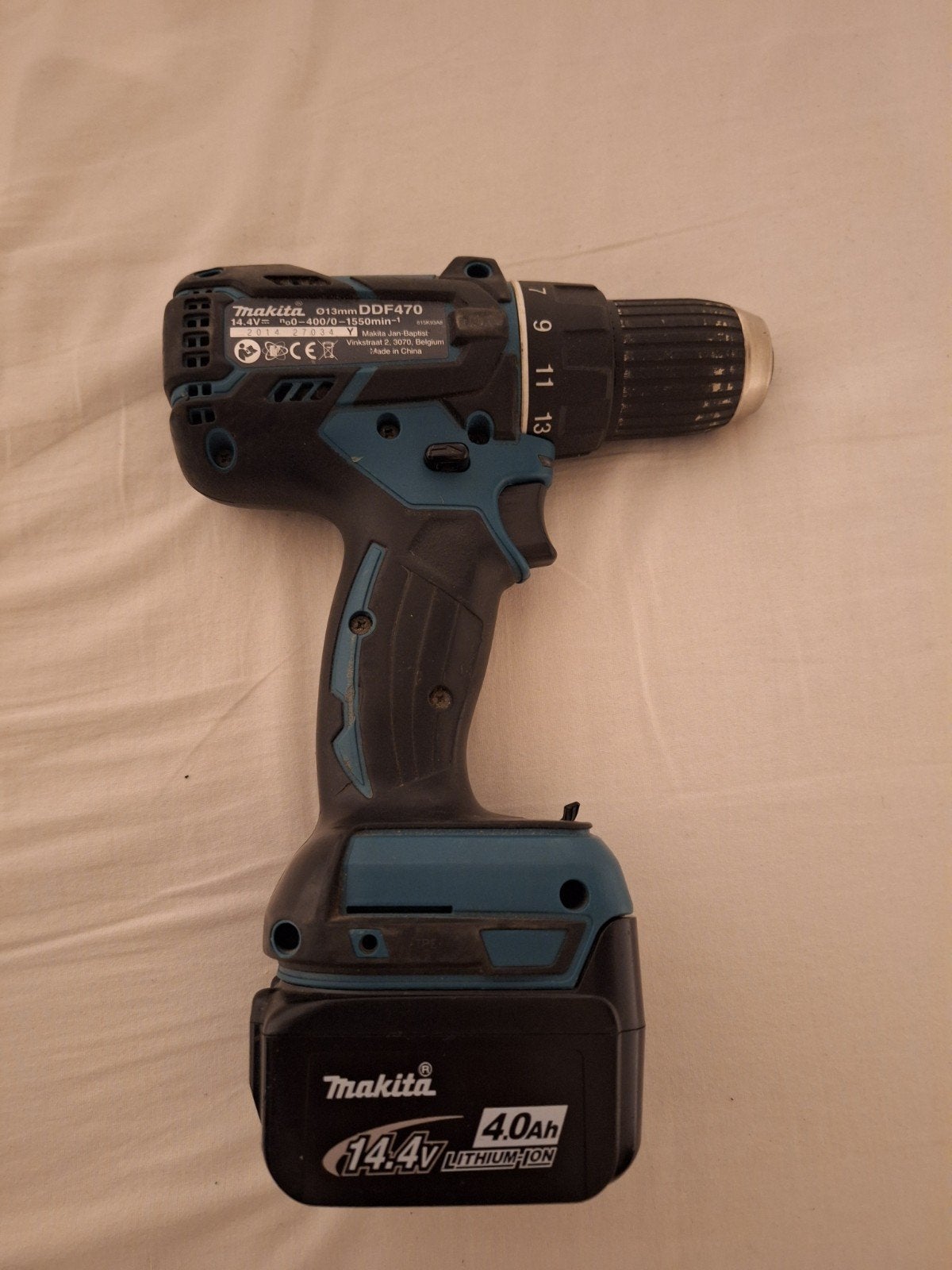Makita boormachine met batterij, Doe-het-zelf en Verbouw, Ophalen of Verzenden, Gebruikt, Boormachine