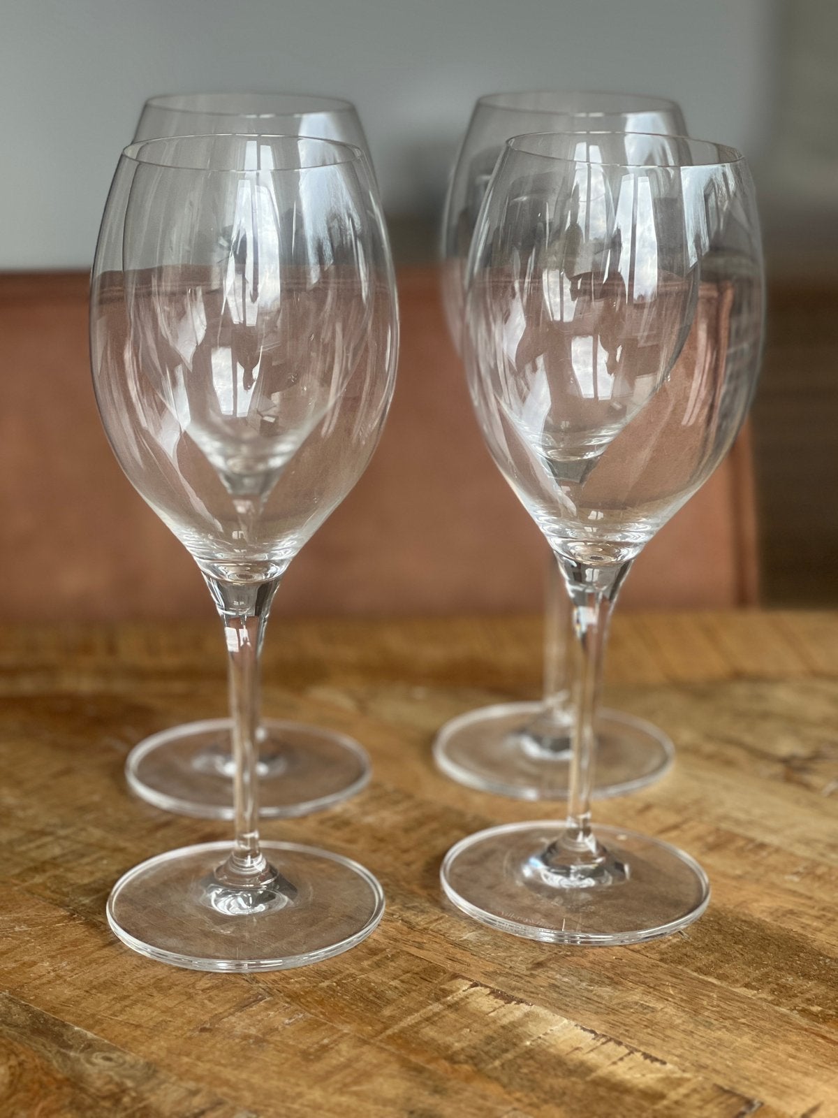 Villeroy & Boch - Maxima- 4x rode wijnglazen, Ophalen of Verzenden, Zo goed als nieuw, Overige typen
